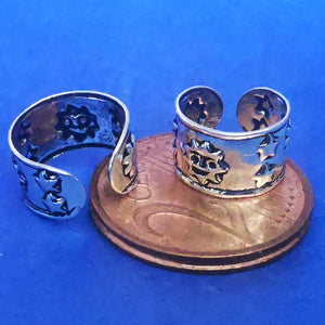 Ohrklemme aus Silber Ear Cuff mit Sonne und Sternen