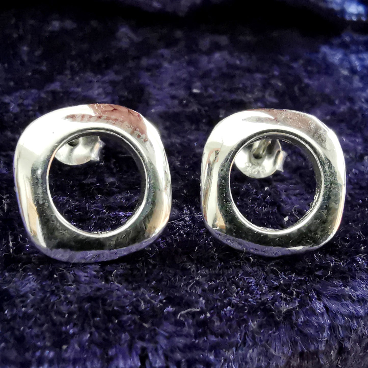 Ohrstecker aus Silber Quadrat - Ohrringe