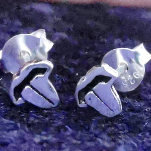 Ohrstecker rausgestrecke Zunge aus 925 Sterling Silber - Ohrringe