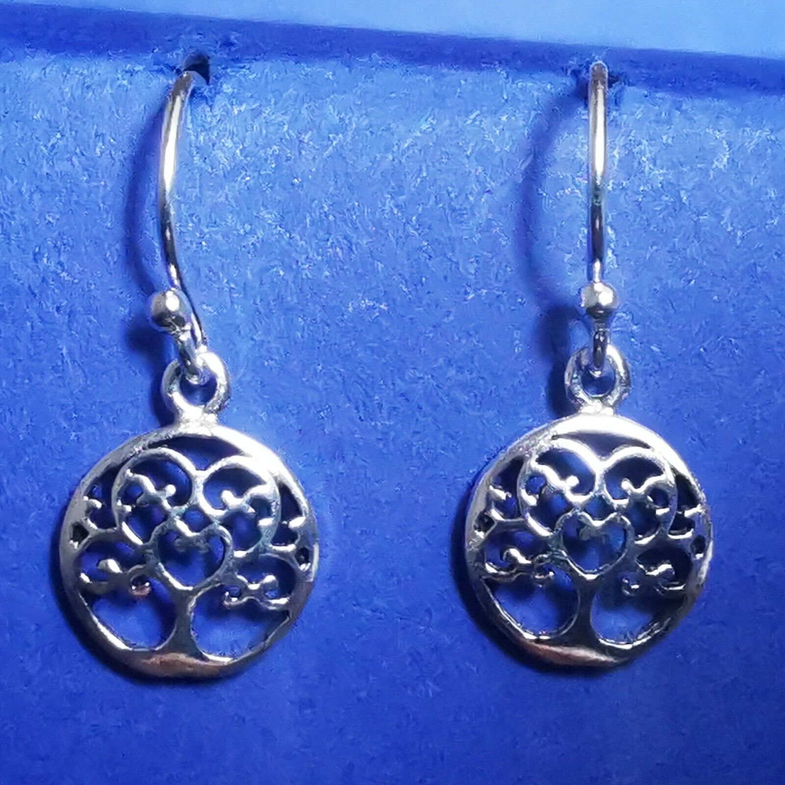 Ohrhänger aus Silber Lebensbaum Design
