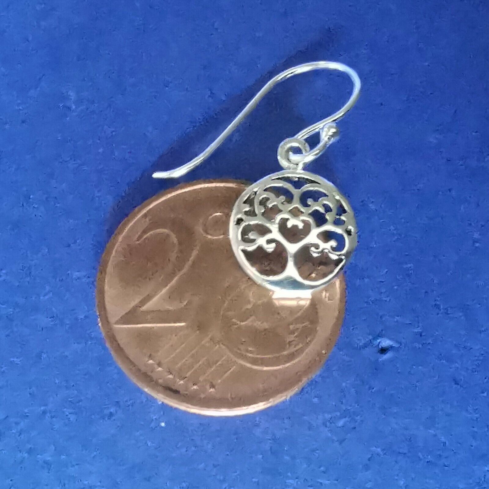 Ohrhänger aus Silber Lebensbaum Design