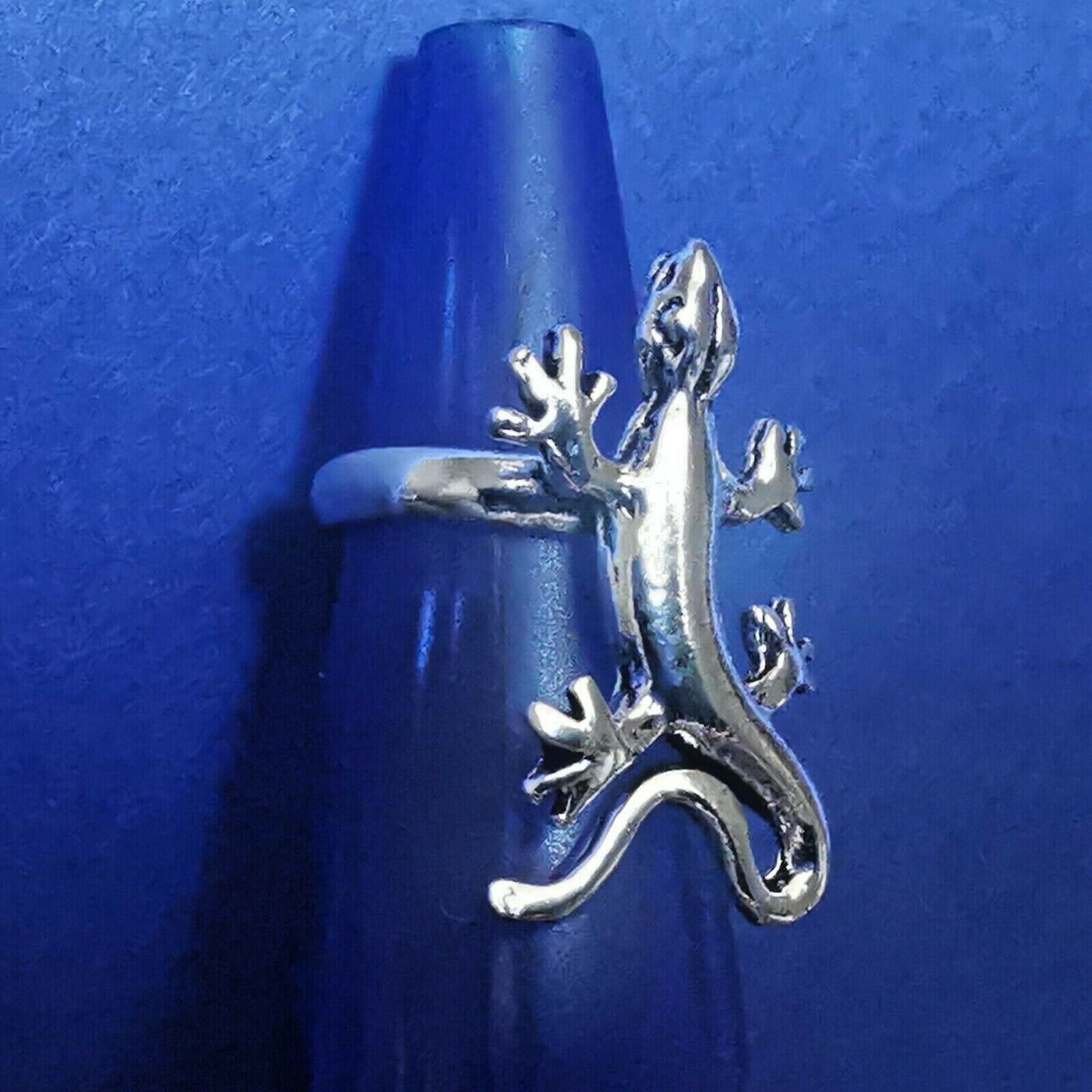 Ohrklemme Earcuff aus Silber im Eidechsen / Gecko Design