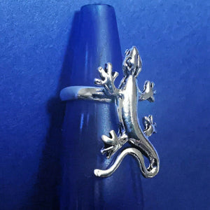 Ohrklemme Earcuff aus Silber im Eidechsen / Gecko Design