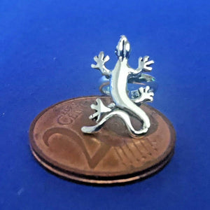 Ohrklemme Earcuff aus Silber im Eidechsen / Gecko Design