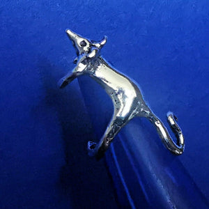 Ohrklemme aus Silber im Rattendesign