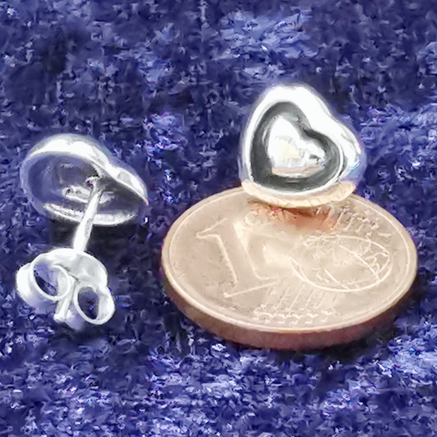 Ohrstecker aus Silber Herzen dreidimensional – Ohrringe