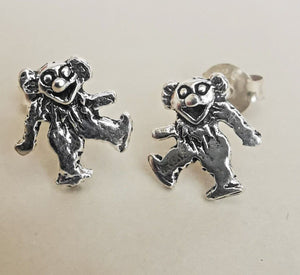 Ohrstecker Affe Schimpanse 925 Silber - Ohrringe