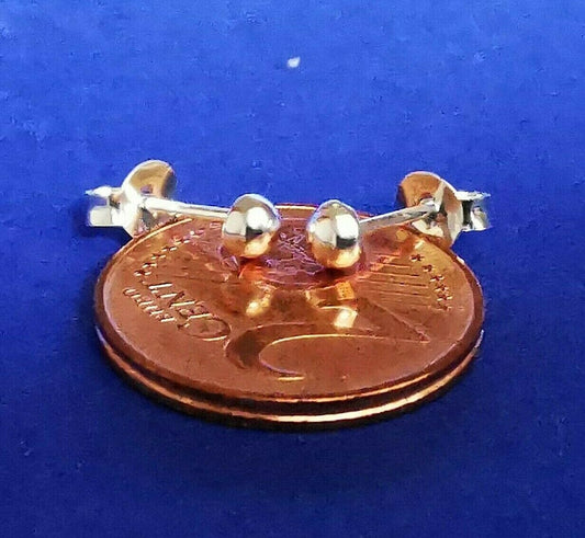 Ohrstecker aus Silber Halbkugeln - Ohrringe