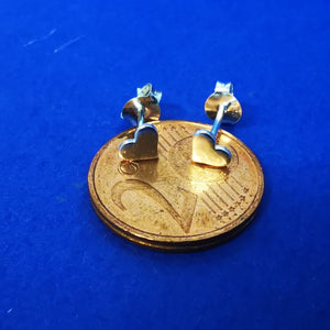 Ohrstecker kleines Herz aus 925 Silber - Ohrringe