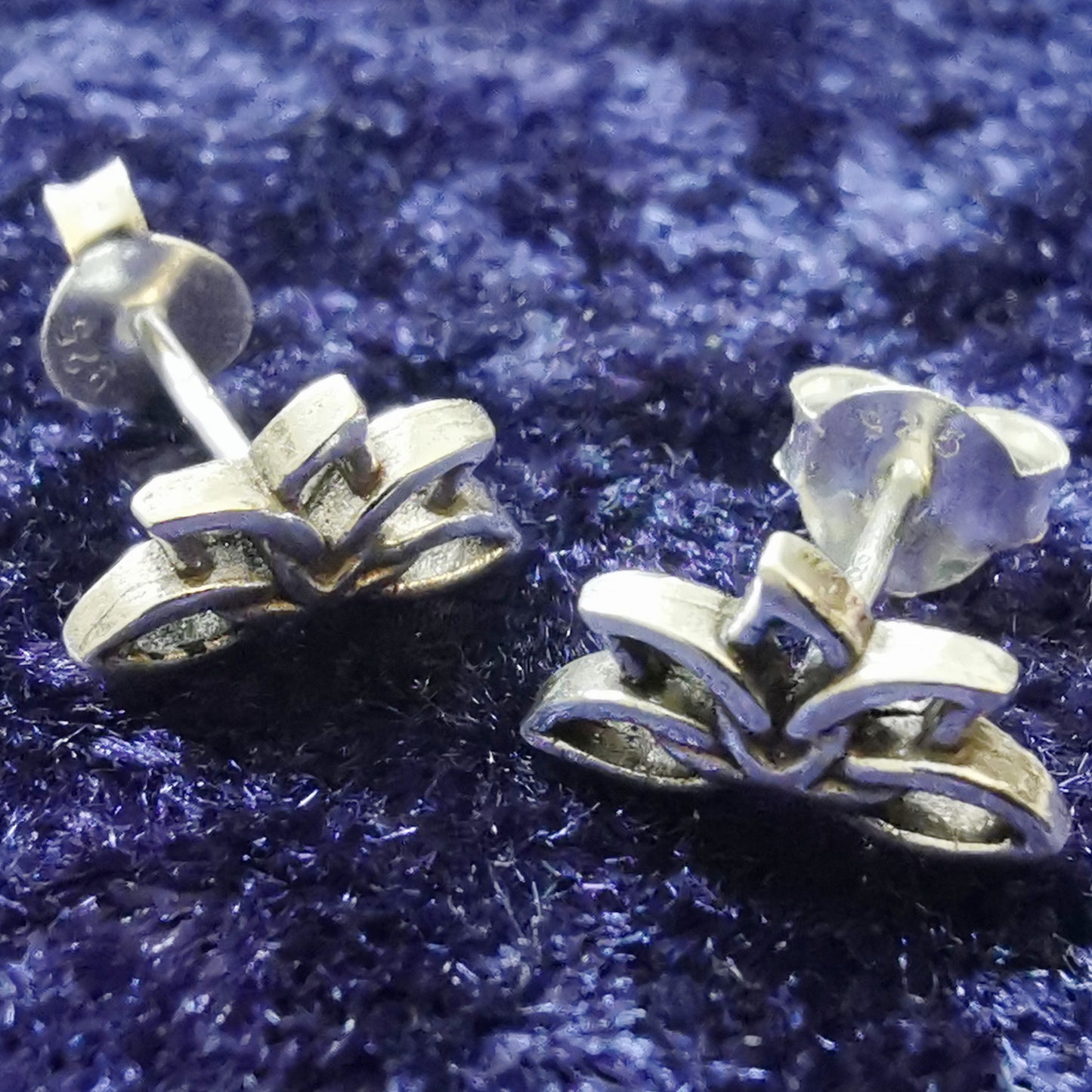 Ohrstecker Lotus Blüte Blume Flower aus 925 Silber – Ohrringe