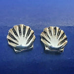 Lade das Bild in den Galerie-Viewer, Mini Ohrstecker aus Silber im Muscheldesign
