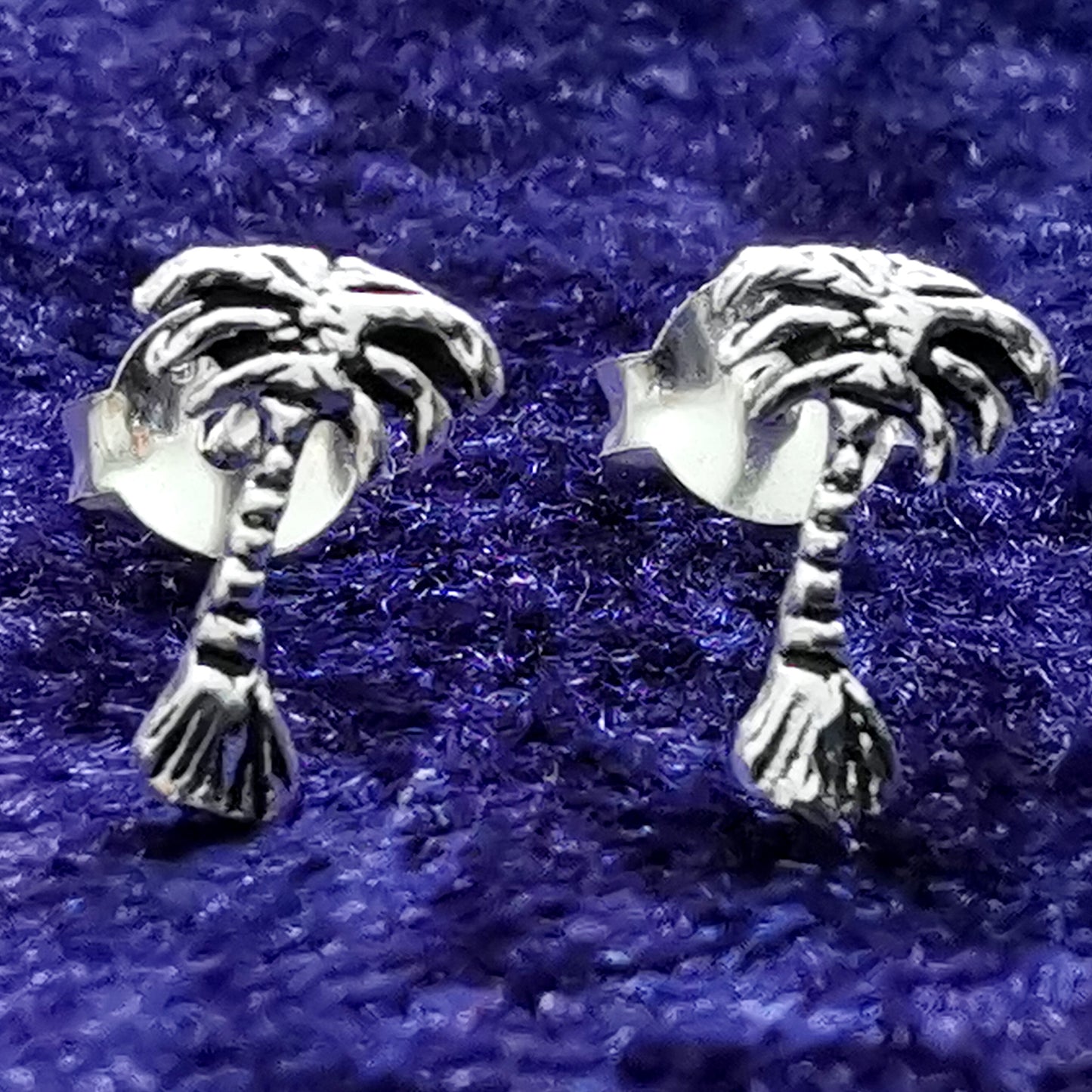 Ohrstecker Palmen aus 925 Silber – Ohrringe