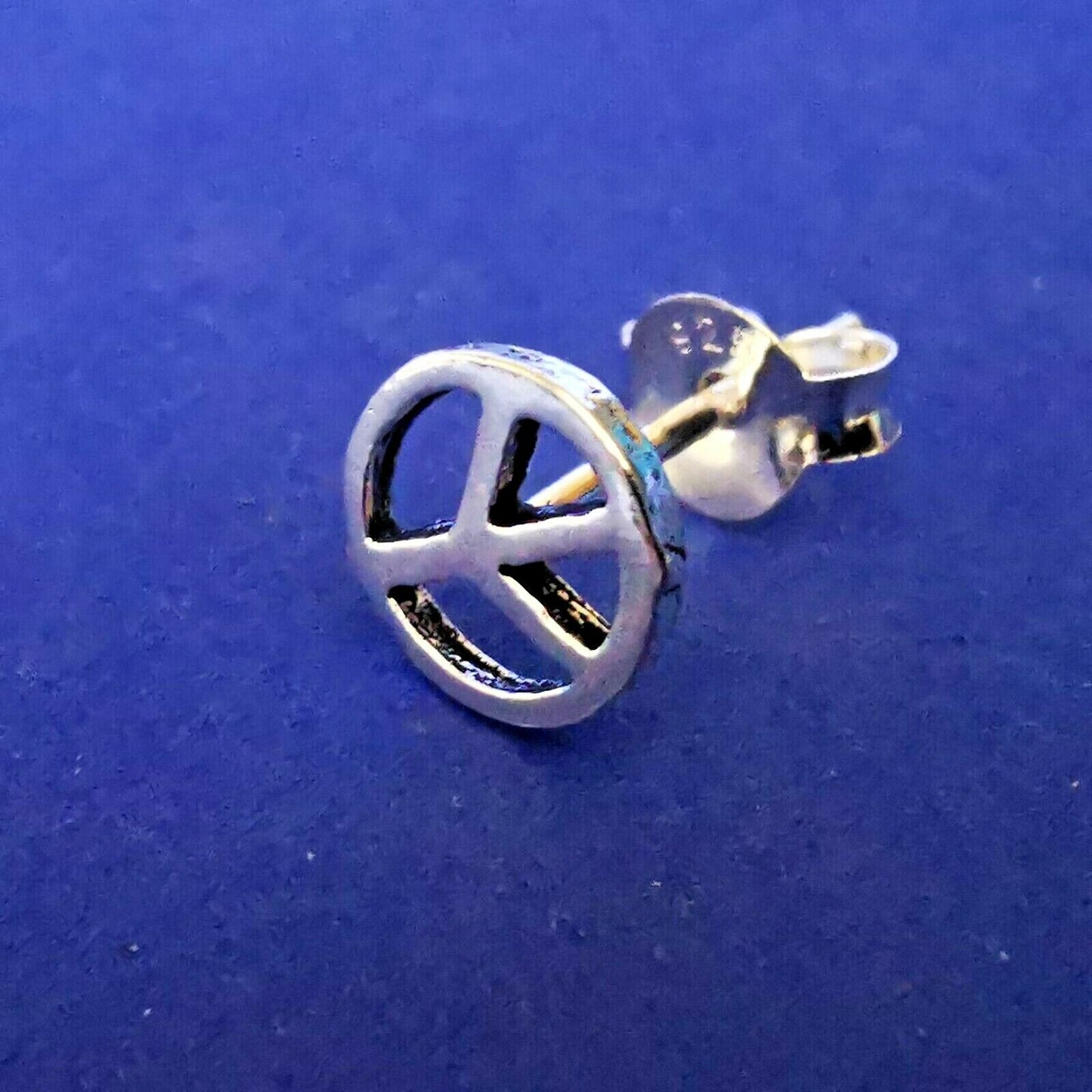 Ohrstecker aus Silber Peace CND Symbol