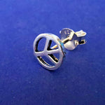 Lade das Bild in den Galerie-Viewer, Ohrstecker aus Silber Peace CND Symbol
