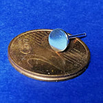 Lade das Bild in den Galerie-Viewer, Kreis Punkt Ohrstecker Flach Scheibe aus 925er Silber - Ohrringe
