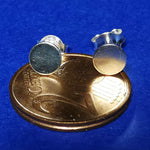 Lade das Bild in den Galerie-Viewer, Kreis Punkt Ohrstecker Flach Scheibe aus 925er Silber - Ohrringe
