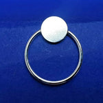 Lade das Bild in den Galerie-Viewer, Ohrstecker aus Silber im Scheiben-Ring Design
