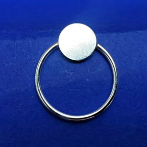 Ohrstecker aus Silber im Scheiben-Ring Design