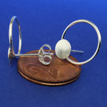 Lade das Bild in den Galerie-Viewer, Ohrstecker aus Silber im Scheiben-Ring Design
