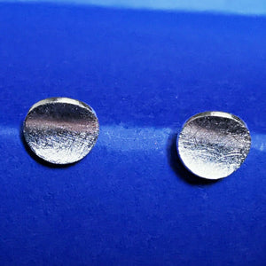 Ohrstecker aus Silber Parabol Scheibe gebürstet - Ohrringe