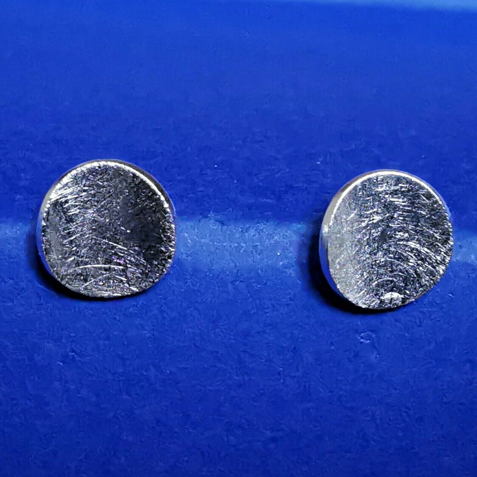 Ohrstecker aus Silber Parabol Scheibe gebürstet - Ohrringe