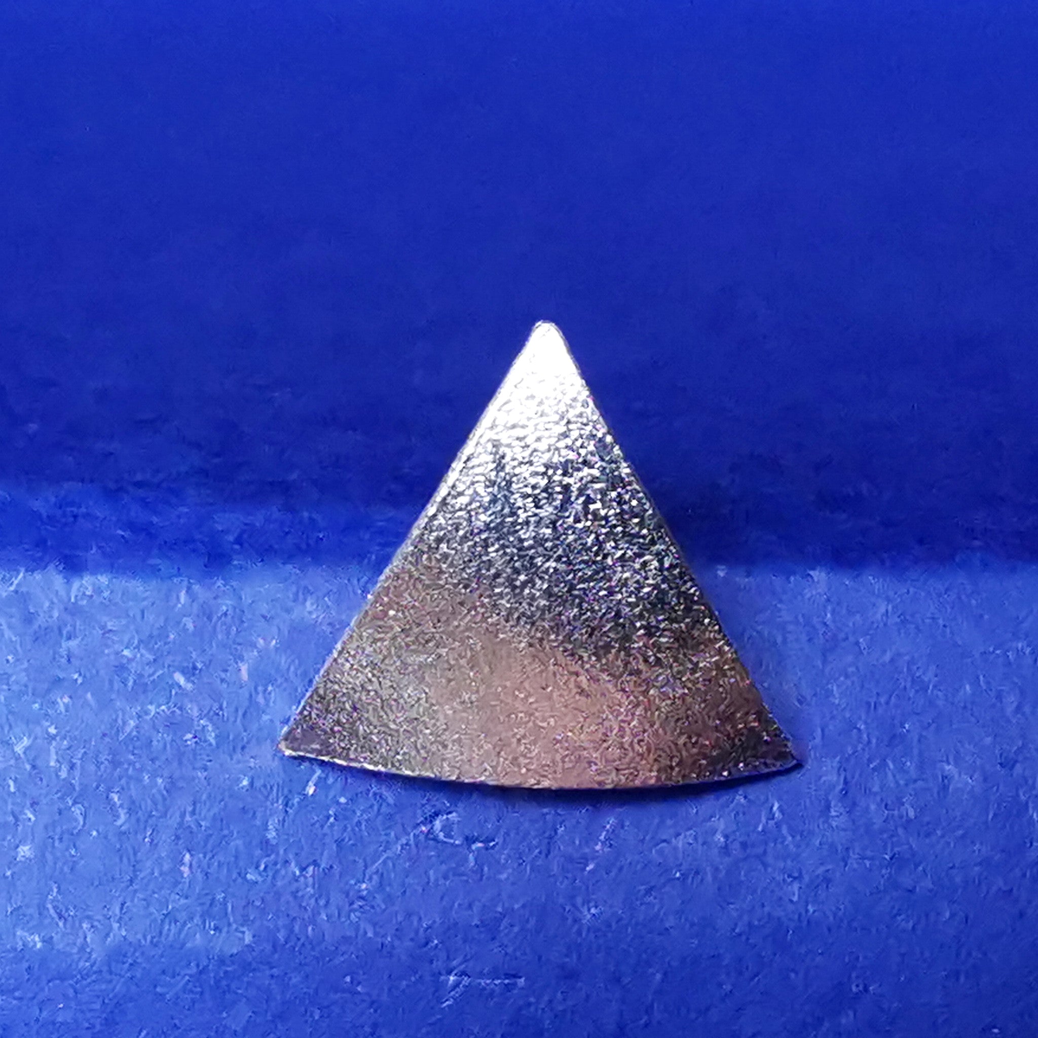 Ohrstecker Dreieck 925 Silber gebürstet - Ohrringe
