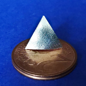 Ohrstecker Dreieck 925 Silber gebürstet - Ohrringe