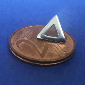 Ohrstecker Kleine Triangle Dreiecke aus 925 Silber - Ohrringe Minimalschmuck