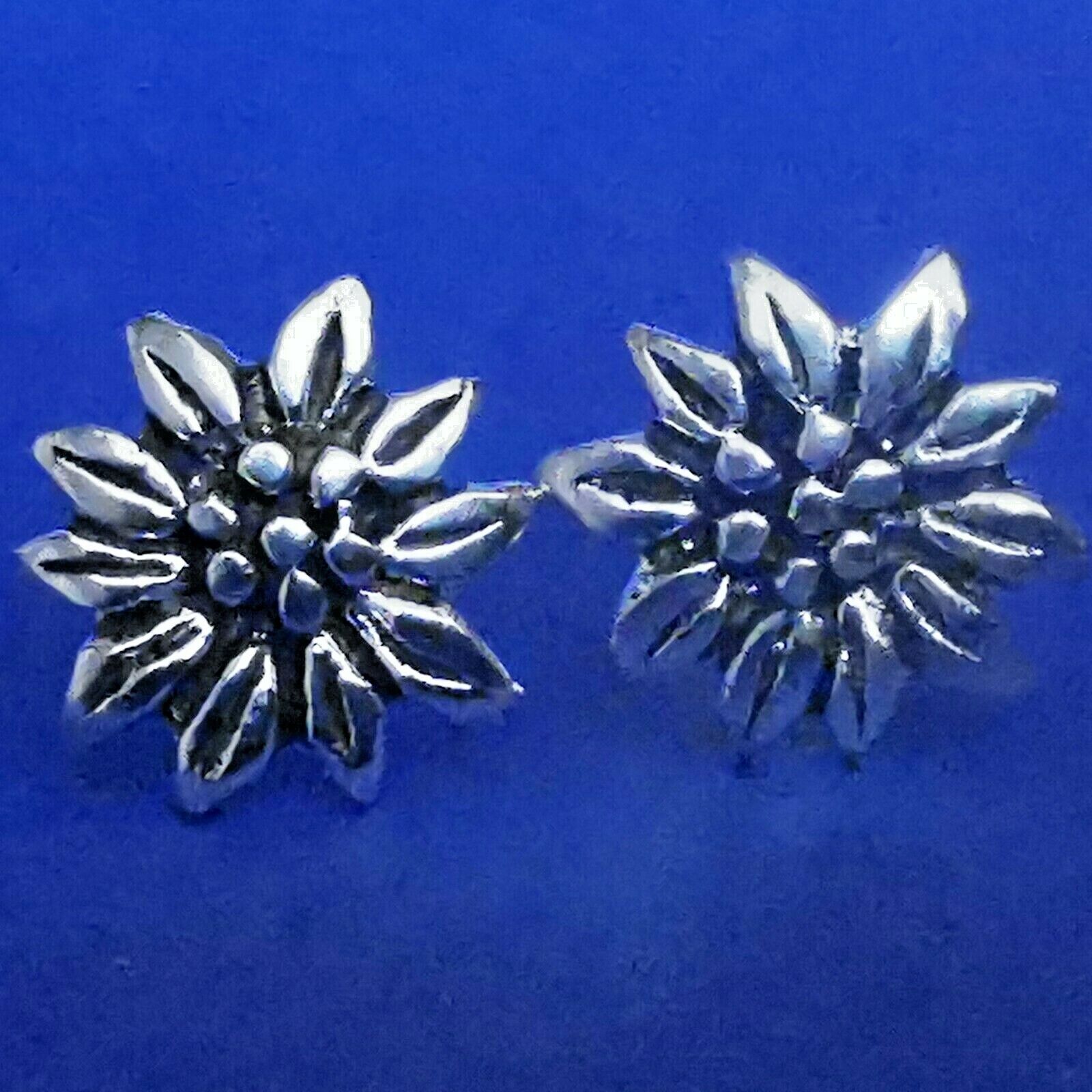 Edelweiß Ohrstecker aus 925er Sterling Silber - Ohrringe