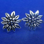 Lade das Bild in den Galerie-Viewer, Edelweiß Ohrstecker aus 925er Sterling Silber - Ohrringe
