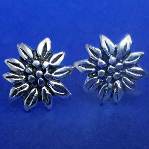 Edelweiß Ohrstecker aus 925er Sterling Silber - Ohrringe