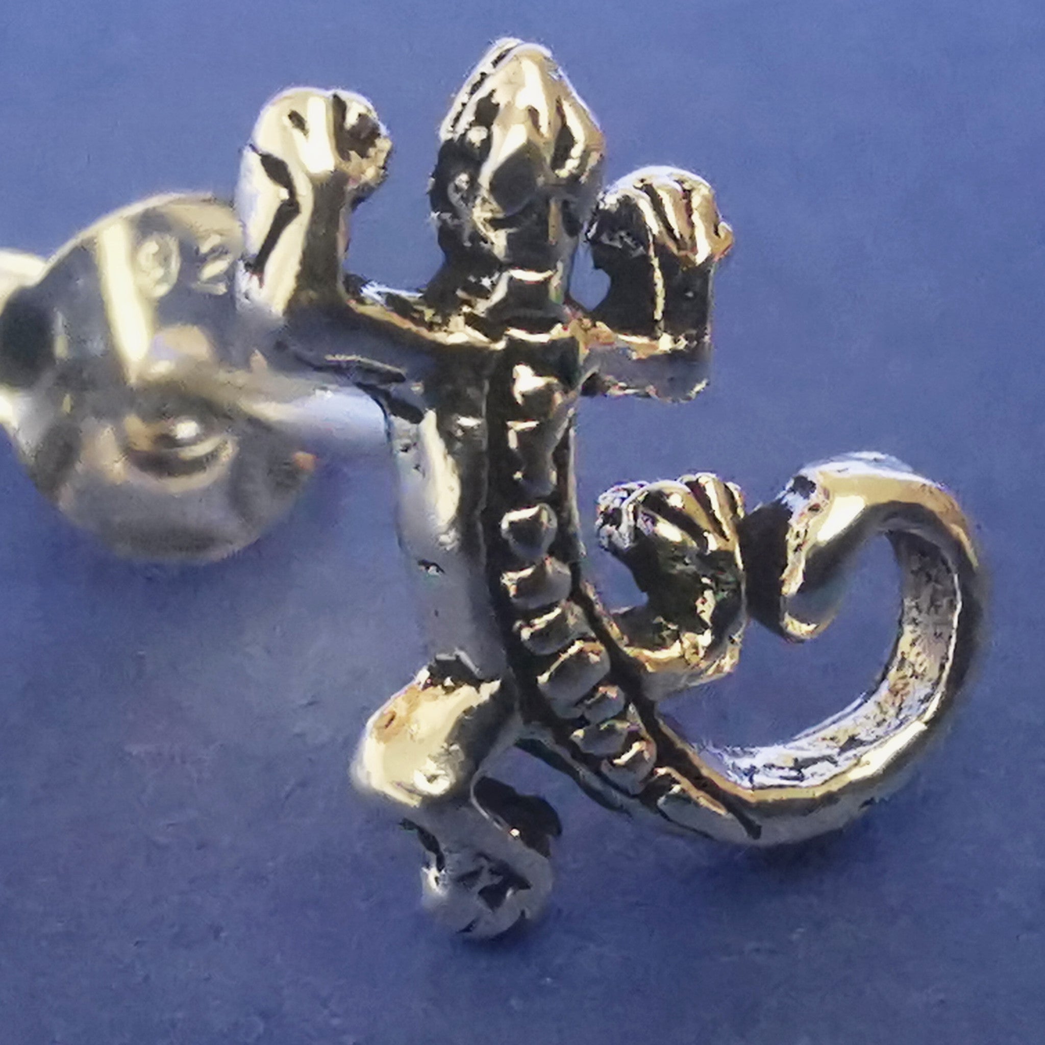 Ohrstecker im Eidechsen-Design aus 925 Silber - Ohrringe