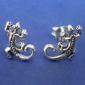 Ohrstecker im Eidechsen-Design aus 925 Silber - Ohrringe