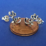 Lade das Bild in den Galerie-Viewer, Ohrstecker im Eidechsen-Design aus 925 Silber - Ohrringe
