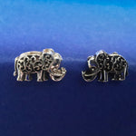 Lade das Bild in den Galerie-Viewer, Ohrstecker Elefant mit Ornamenten 925 Silber - Ohrringe
