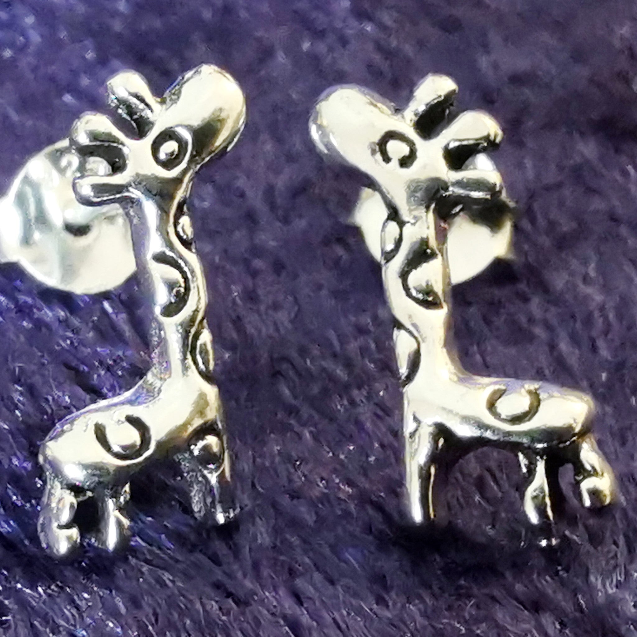 Ohrstecker aus Silber Giraffe - Ohrringe