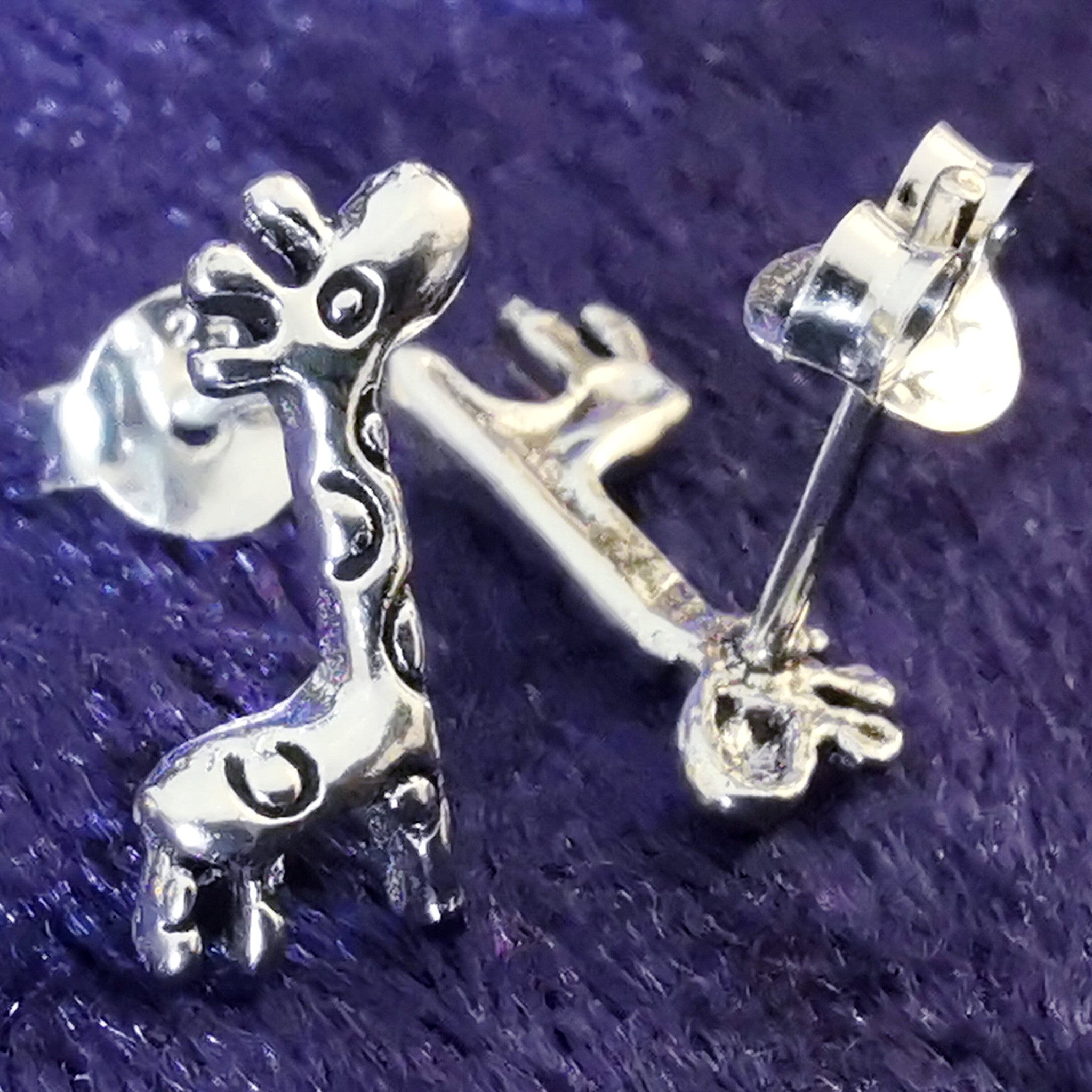 Ohrstecker aus Silber Giraffe - Ohrringe