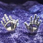 Lade das Bild in den Galerie-Viewer, Ohrstecker aus Silber Hand – Ohrringe
