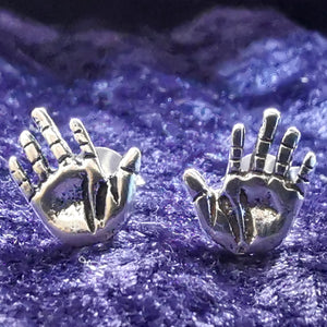 Ohrstecker aus Silber Hand – Ohrringe