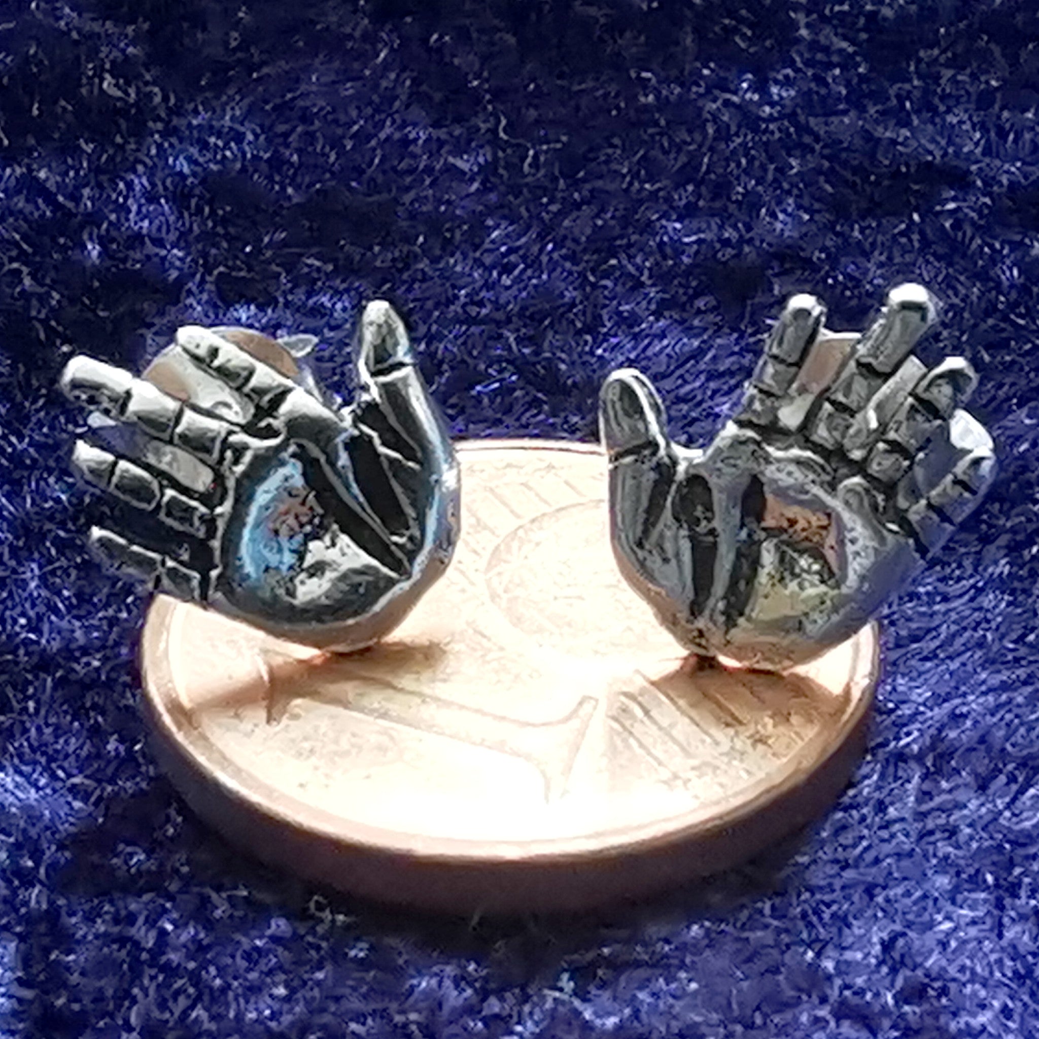 Ohrstecker aus Silber Hand – Ohrringe