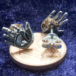 Lade das Bild in den Galerie-Viewer, Ohrstecker aus Silber Hand – Ohrringe
