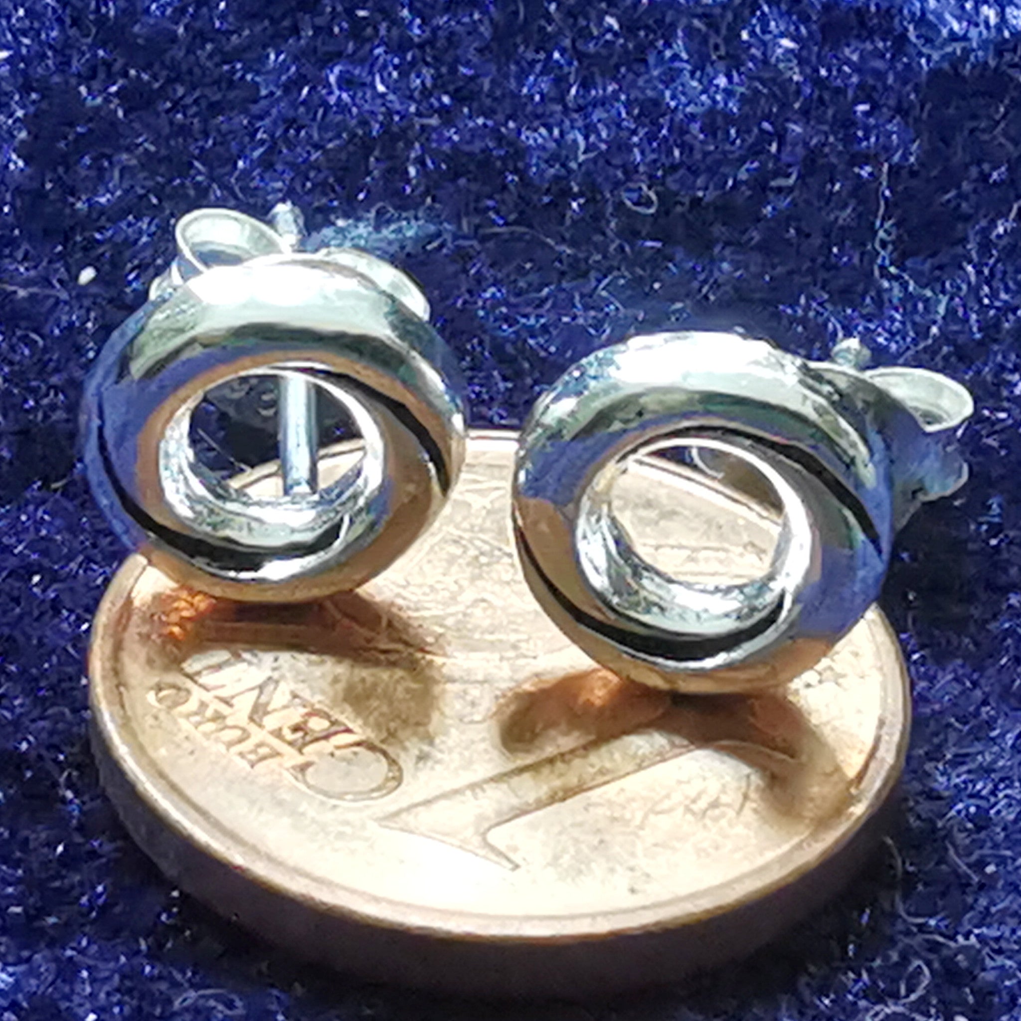 Ohrstecker Kreis Ring aus 925er Silber - Ohrringe