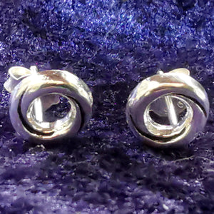 Ohrstecker Kreis Ring aus 925er Silber - Ohrringe