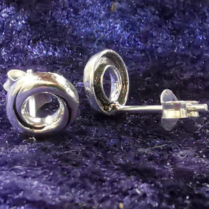 Ohrstecker Kreis Ring aus 925er Silber - Ohrringe