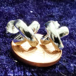 Lade das Bild in den Galerie-Viewer, X Ohrstecker Kreuz aus 925er Silber - Ohrringe
