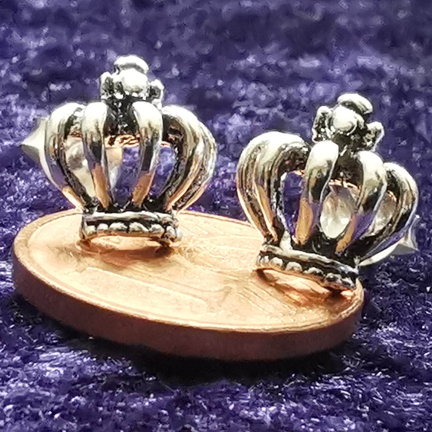 Ohrstecker aus Silber Krone – Ohrringe