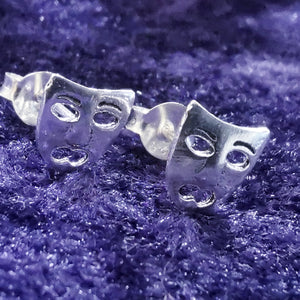 Ohrstecker aus 925er Silber Maske – Ohrringe