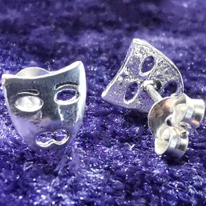 Ohrstecker aus 925er Silber Maske – Ohrringe
