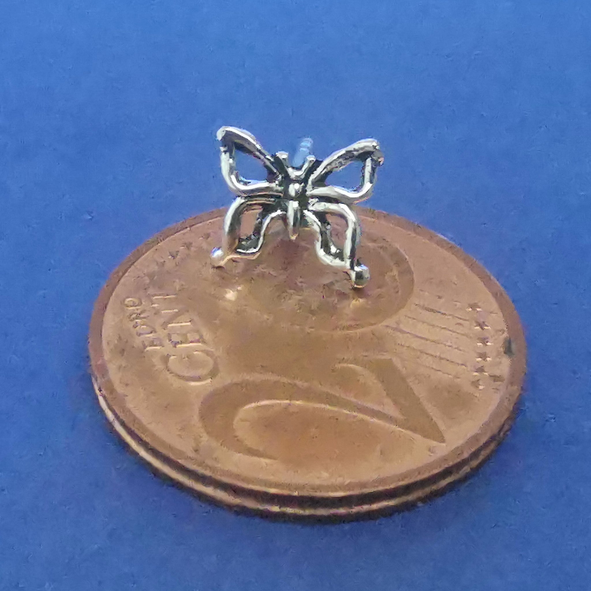 Ohrstecker kleiner Schmetterling 925 Silber - Ohrringe