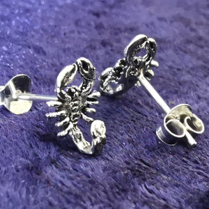 Skorpion Ohrstecker aus Silber